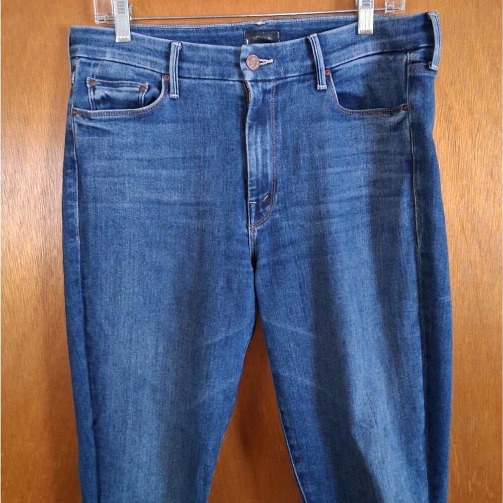 Mother The Looker Ankle Fray Jeans Size 31 - Picture 3 of 9